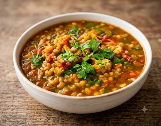 One-pot lentil soup